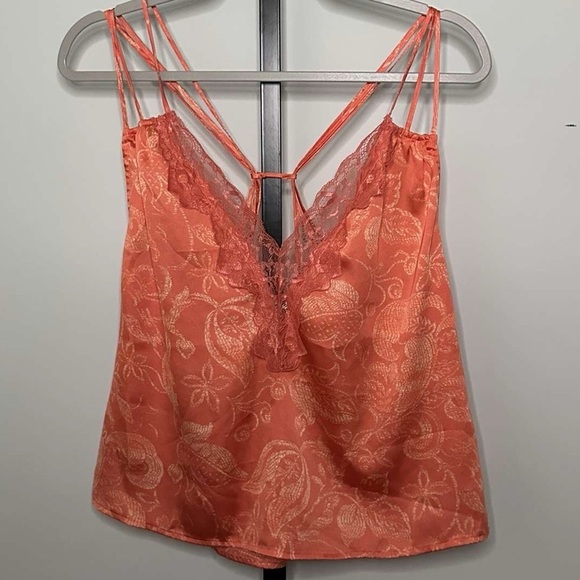 Intimately Free People-Off the Coast Cami-orange EUC size Small - Picture 4 of 12